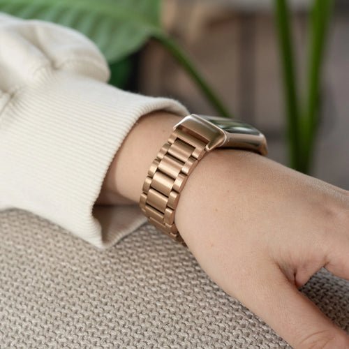 Bracelet acier Fitbit Charge 5 (or rose)