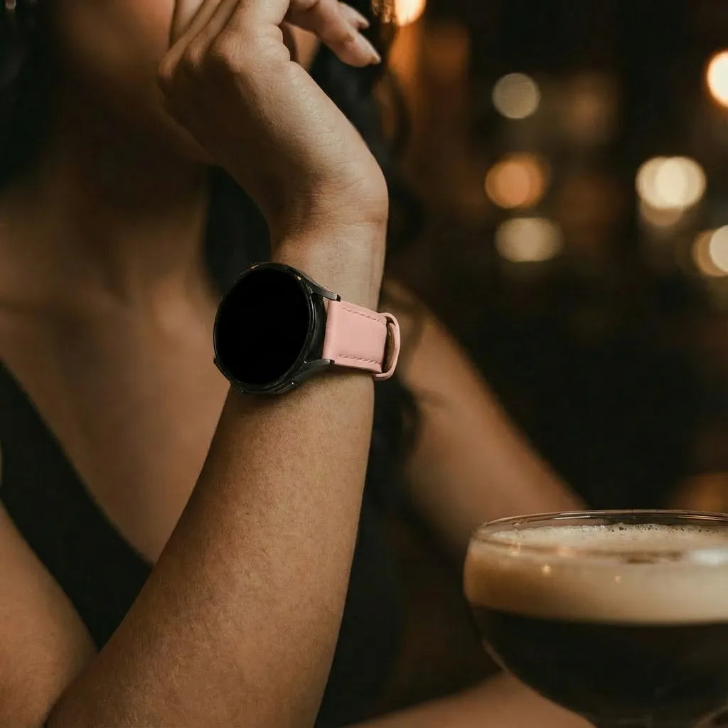 Coros Apex 42mm Slimfit Leather Strap (Pink)