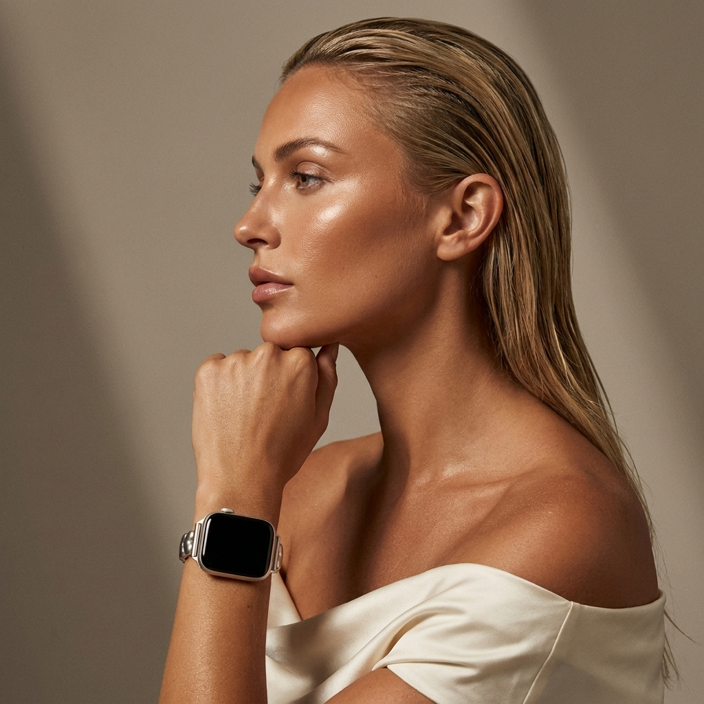 xoxo Wildhearts Bracelet acier 'hearts' Apple Watch (lumière stellaire)