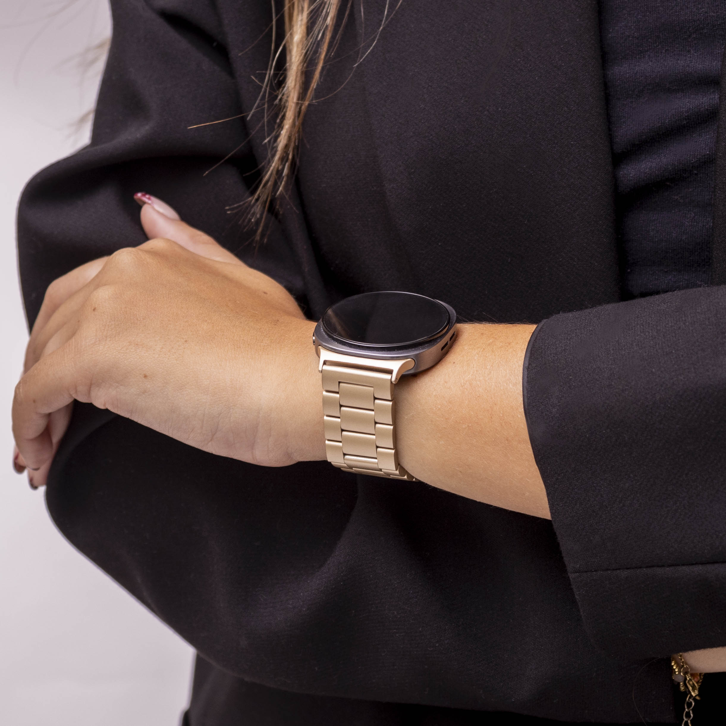 Bandz Bracelet acier 'Classic' Samsung Galaxy Watch 8 - 40mm (retro doré)