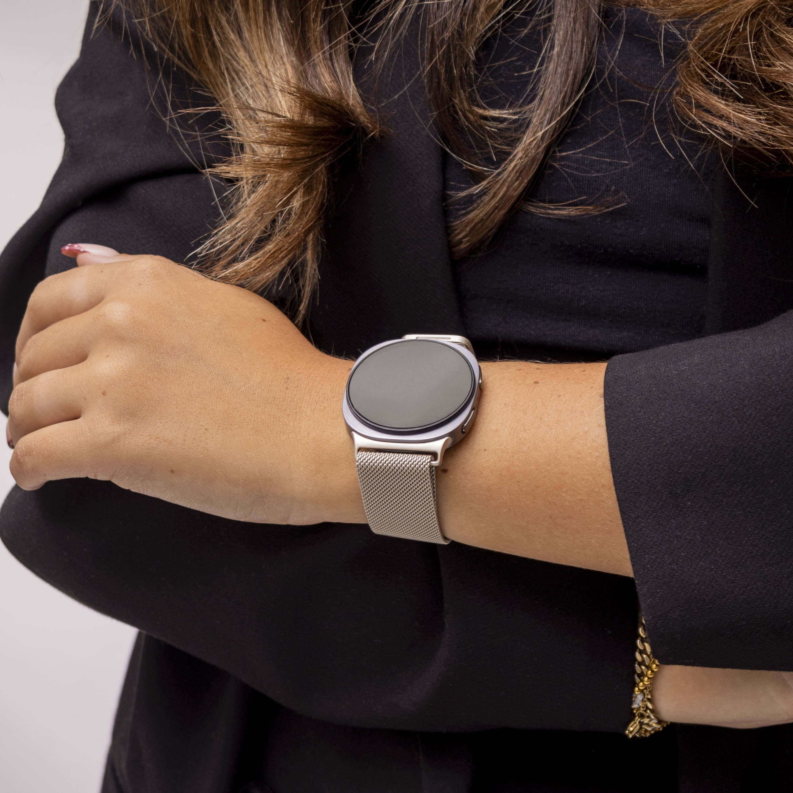Bracelet milanais Samsung Galaxy Watch 8 - 40mm (retro doré)