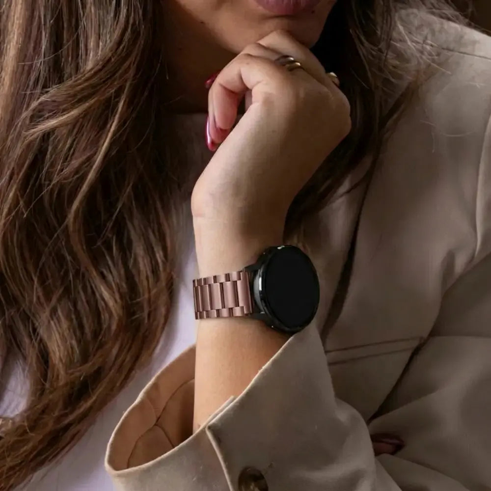 Bracelet acier Garmin Vivoactive 6 (brun bronze)