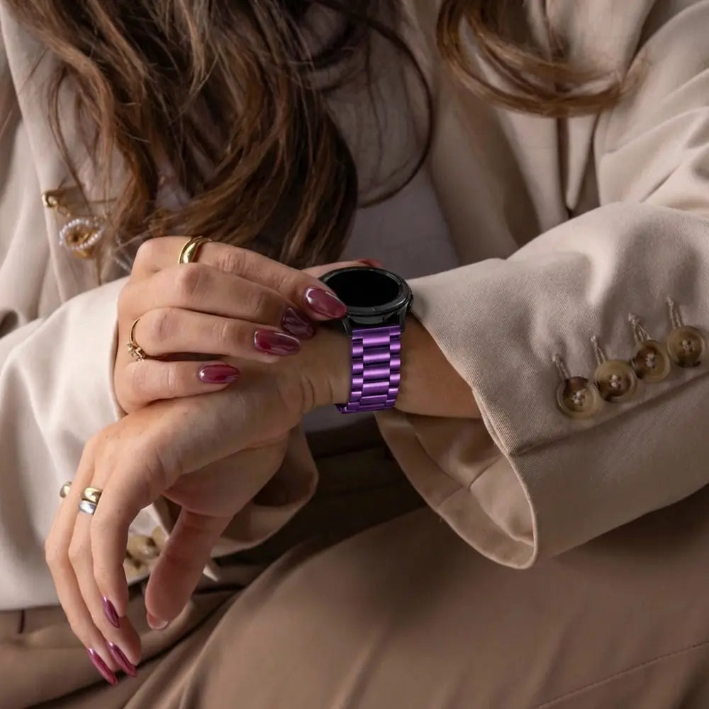 Bracelet acier Amazfit GTR 4 (violet)