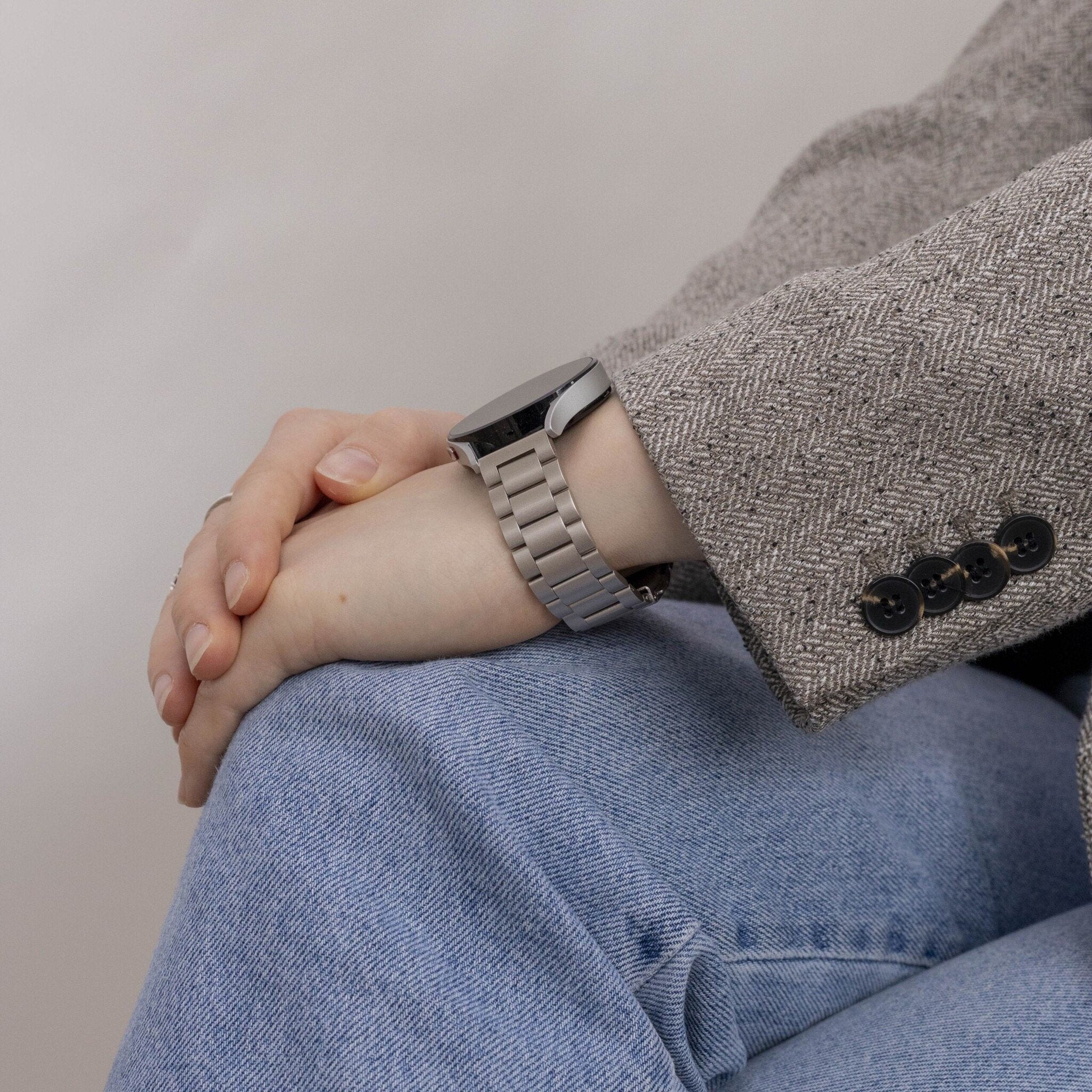 Bracelet acier Samsung Galaxy Watch 5 - 44mm (étoiles)