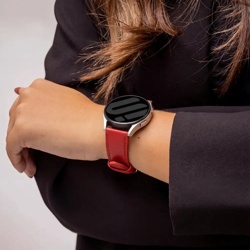 Bracelet cuir Honor Magic Watch 2 (rouge)