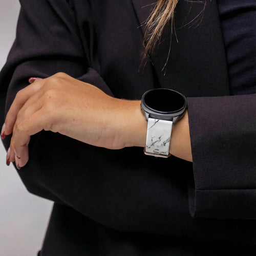 Bracelet marbre blanc Samsung Galaxy Watch 8 Classic