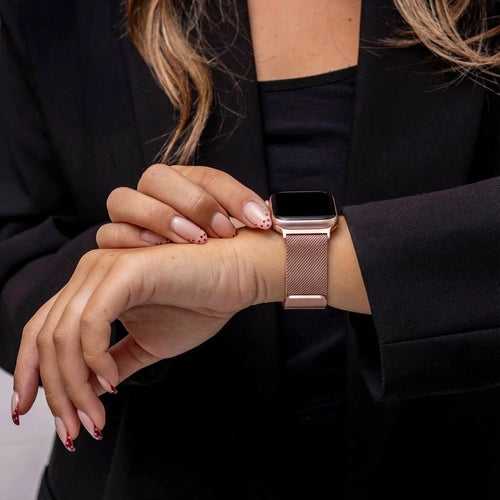 Bracelet Apple Watch Milanais (rose)