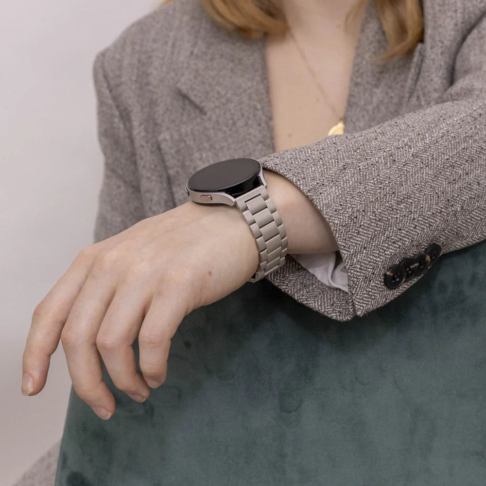 Bracelet acier Amazfit Bip 3 (Pro) (lumière stellaire)