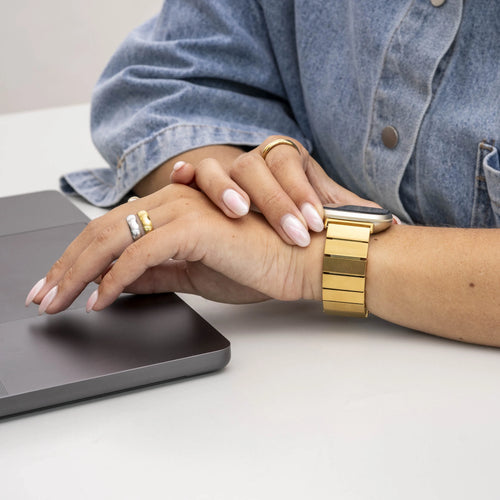 Bracelet métal Fitbit Sense (or)