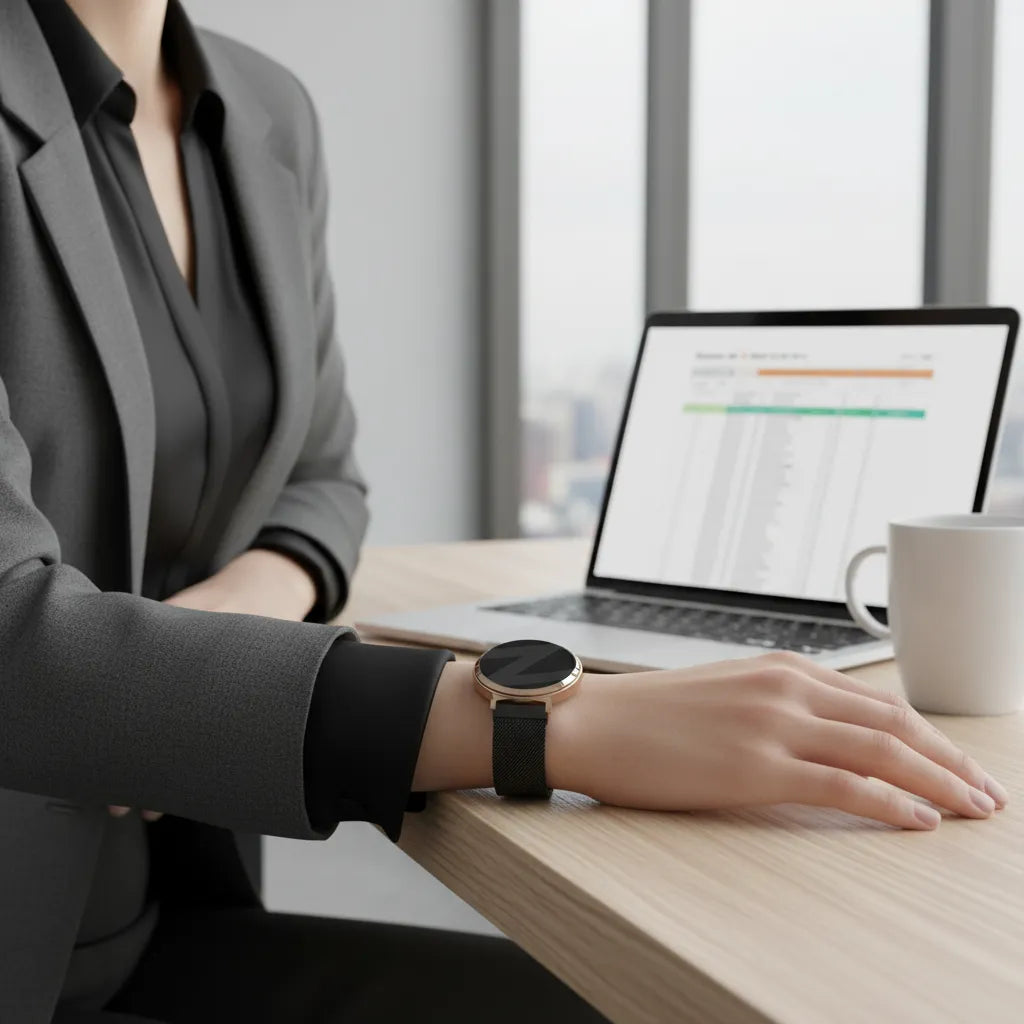 Bandz Zenwatch Lily Milanese Loop Strap (Black)