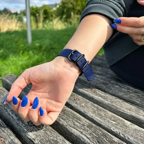 Bracelet nylon avec boucle Amazfit Active (bleu)