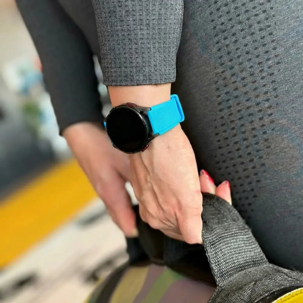 Samsung Galaxy Watch 4 44mm Silicone Strap with Buckle (Light Blue)