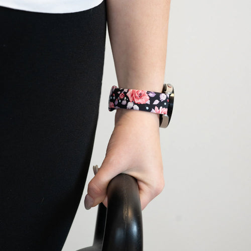 Bandz Bracelet silicone 'Fleurs' ICE Smart 3.0 Rectangular 1.78