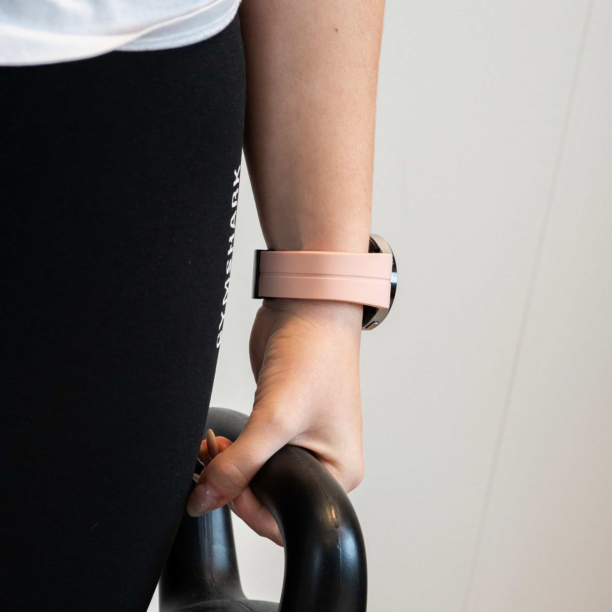 D-Buckle Silicone Strap, pink, lifestyle photo