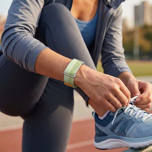 Bracelet nylon avec cadre Fitbit Air (vert menthe)