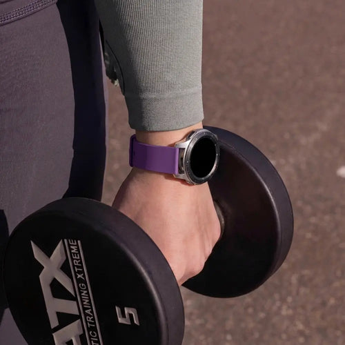 Silicone Sport Strap, purple, lifestyle photo