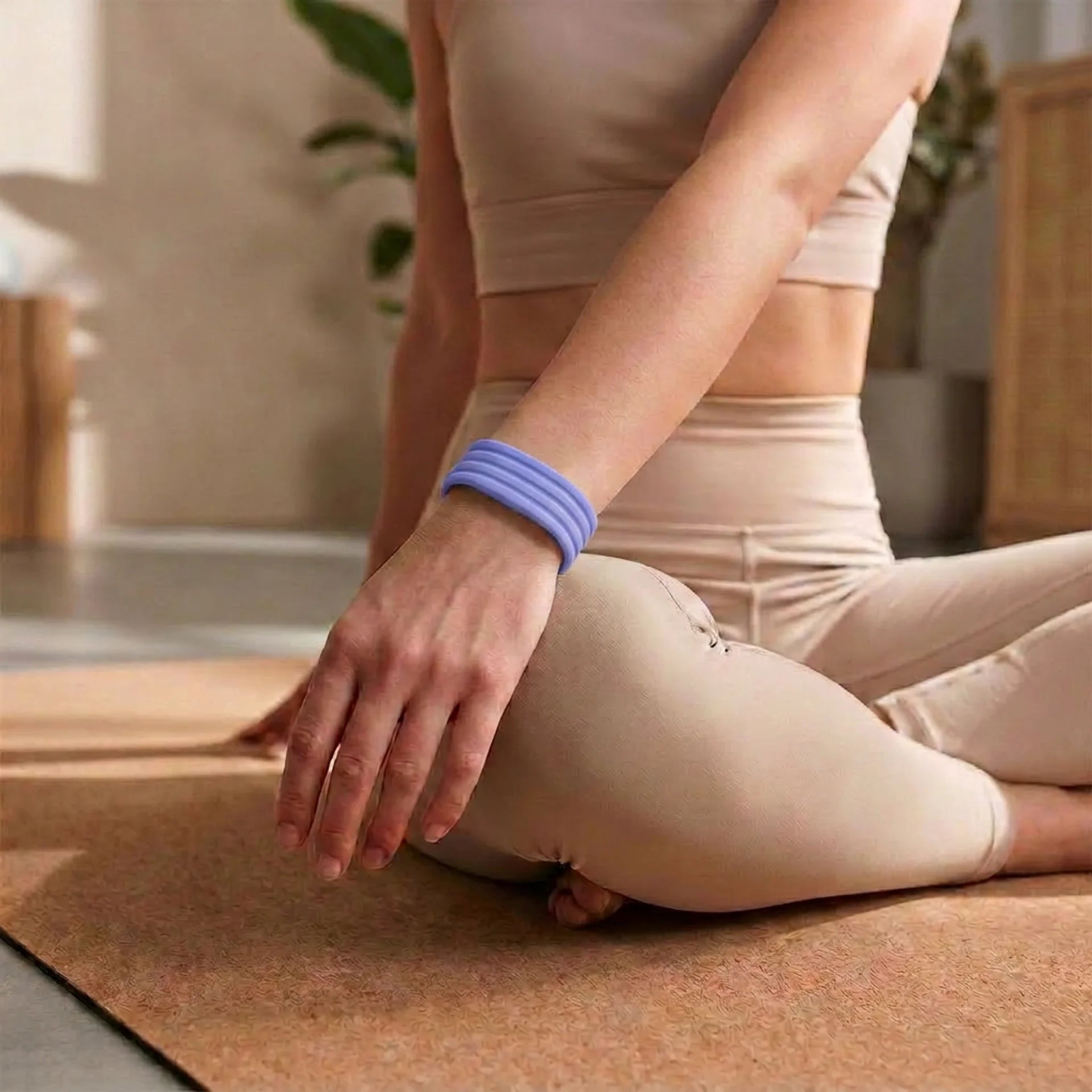 Bracelet silicone classique Fitbit Air (bleu lavande)