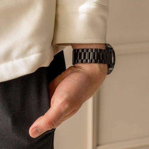 Bracelet acier Huawei Watch GT Runner (noir)