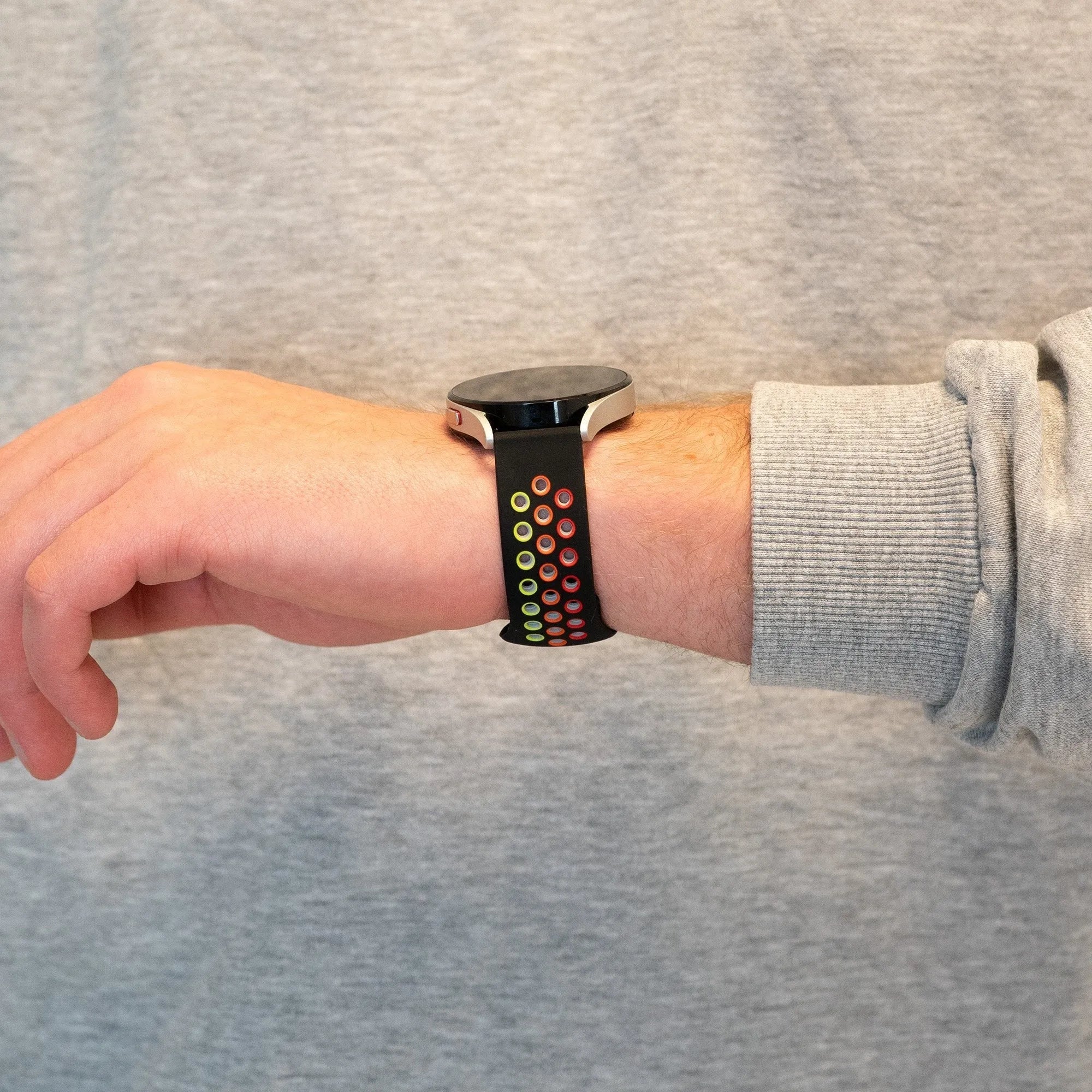 Bandz Bracelet sport 'Deluxe' Coros Apex 2 (noir/arc-en-ciel)