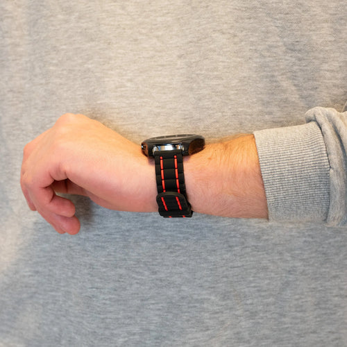 Bandz Bracelet sport rayé Polar Grit X Pro (noir/rouge)