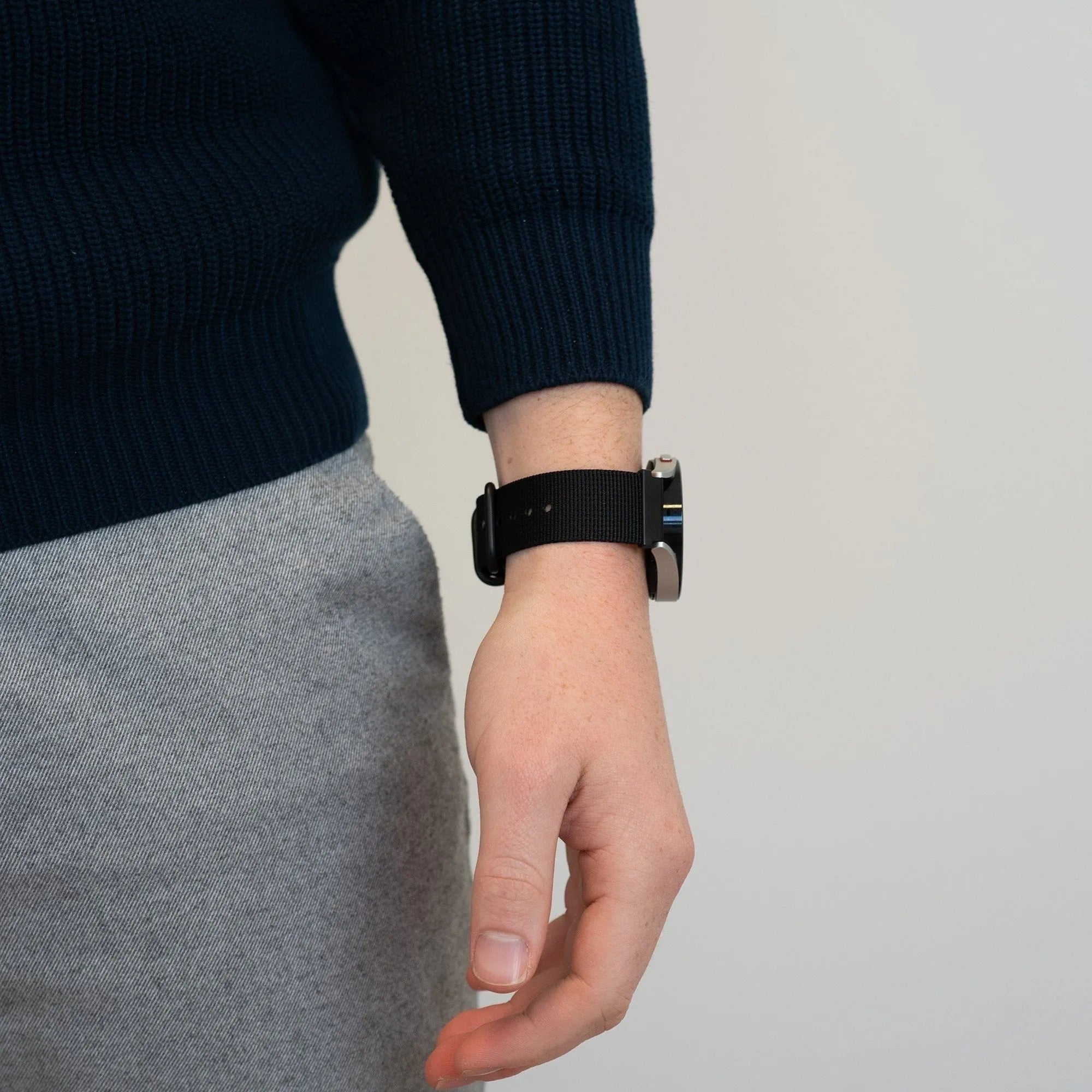 Bandz Bracelet nylon avec boucle Coros Pace 3 (noir)