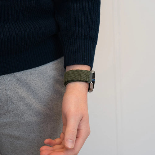 Bandz Bracelet nylon tressé Honor Watch GS Pro (vert olive)