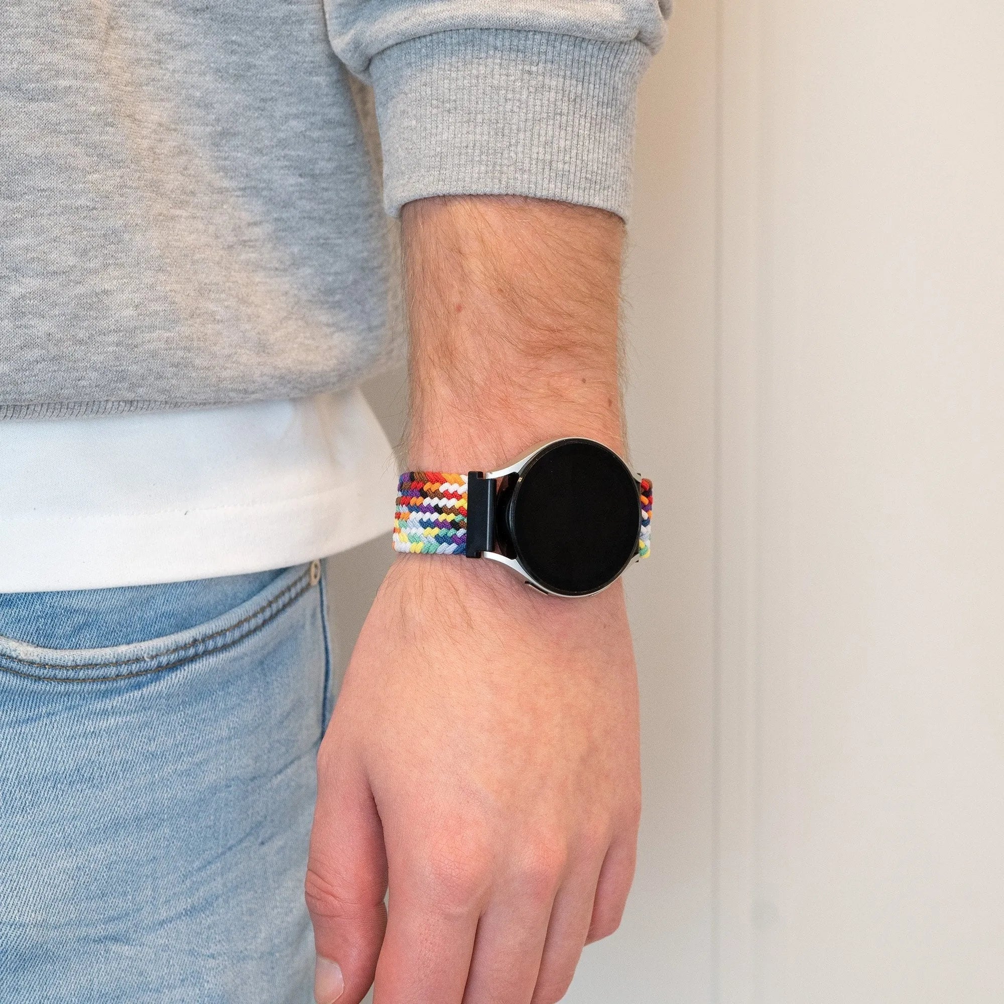 Bandz Levowatch Tiny Woven Nylon Strap (Rainbow)