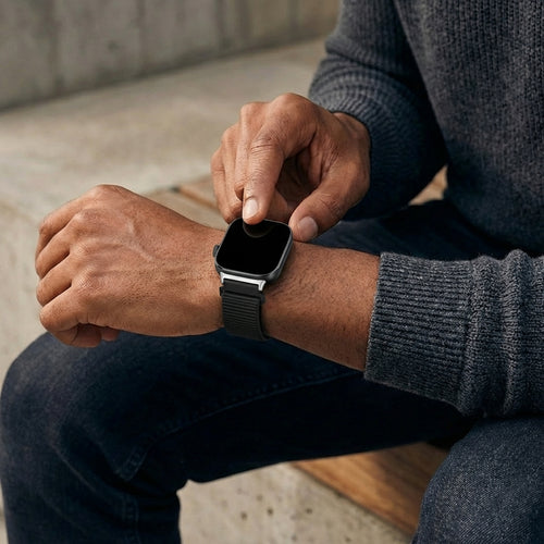Bracelet nylon Xiaomi Smart Band 8 Pro (noir)