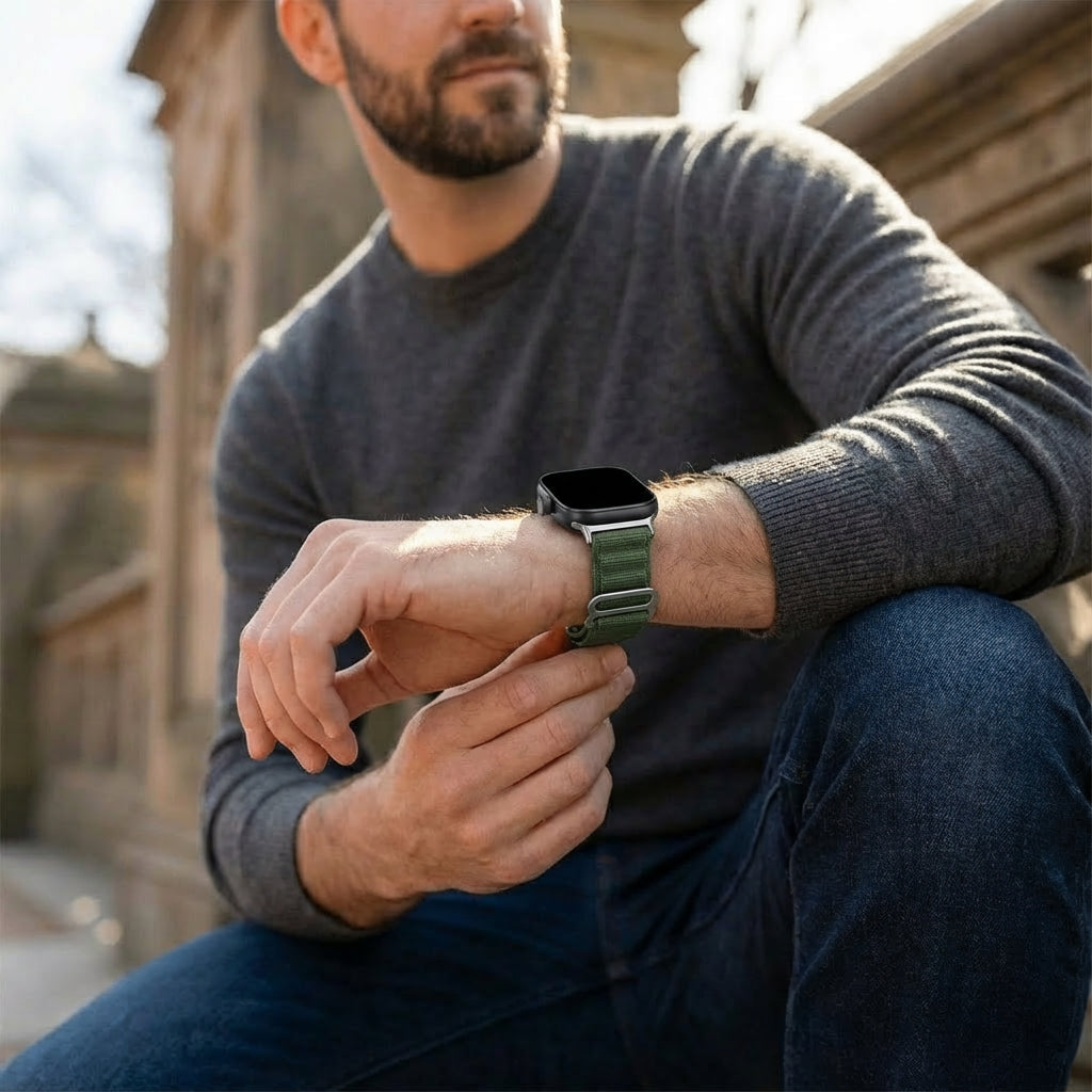 Bracelet nylon Alpine Xiaomi Smart Band 8 Pro (vert)