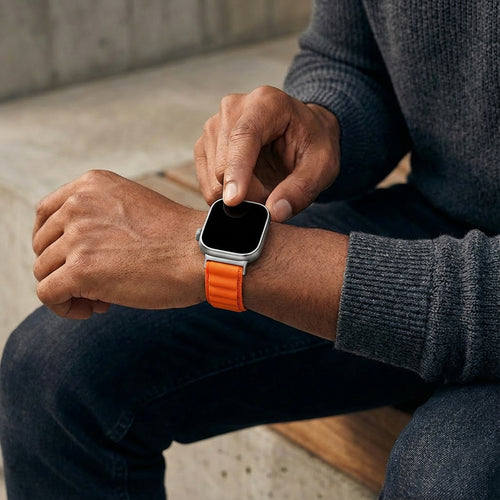 Bracelet nylon Alpine Xiaomi Smart Band 8 Pro (orange)