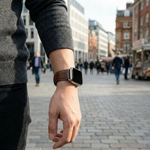 Bracelet cuir Redmi Watch 5 (brun foncé)