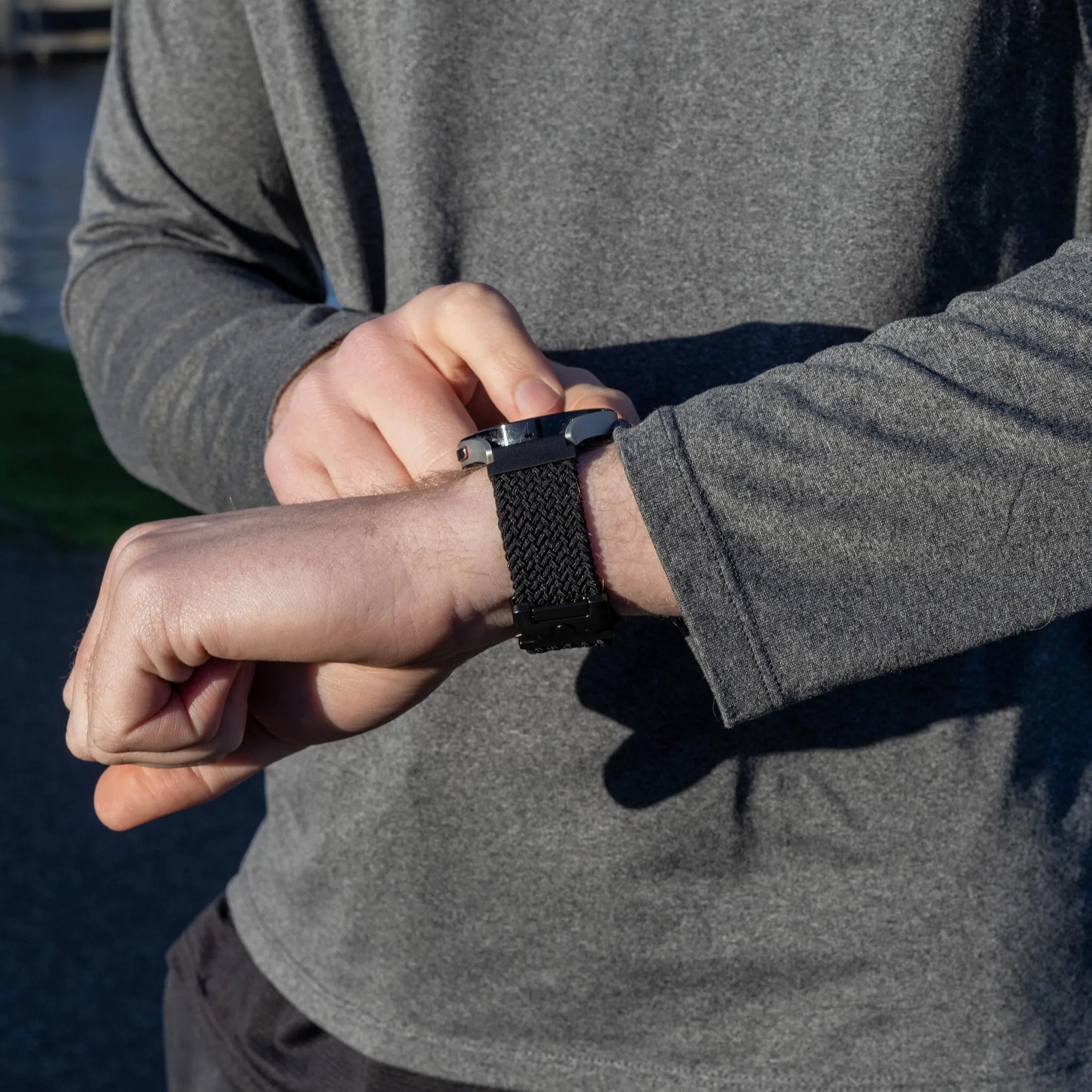 Suunto Run Braided Strap with P-Buckle (Black)