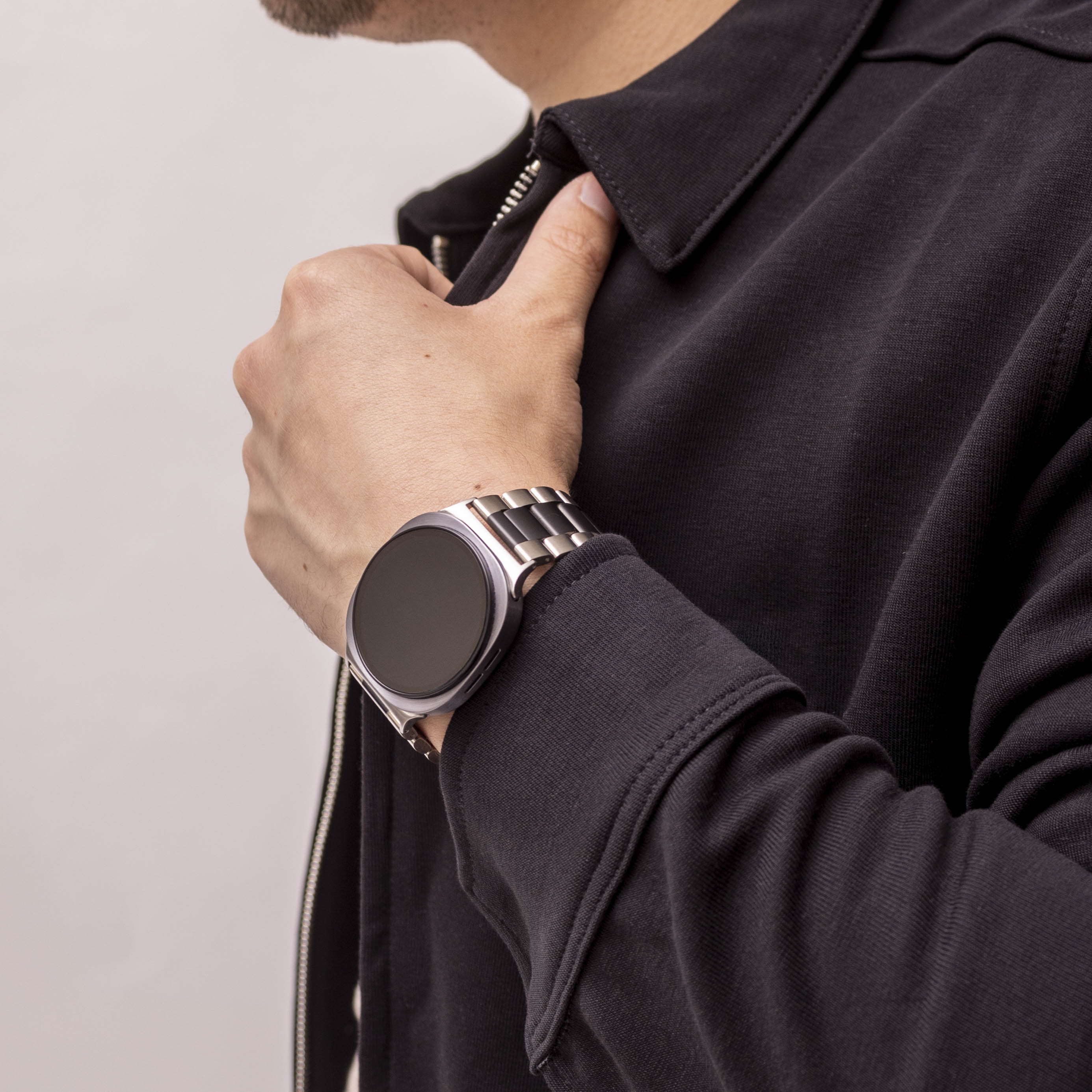 Bandz Bracelet acier 'Classic' Samsung Galaxy Watch 8 - 40mm (argent/noir)
