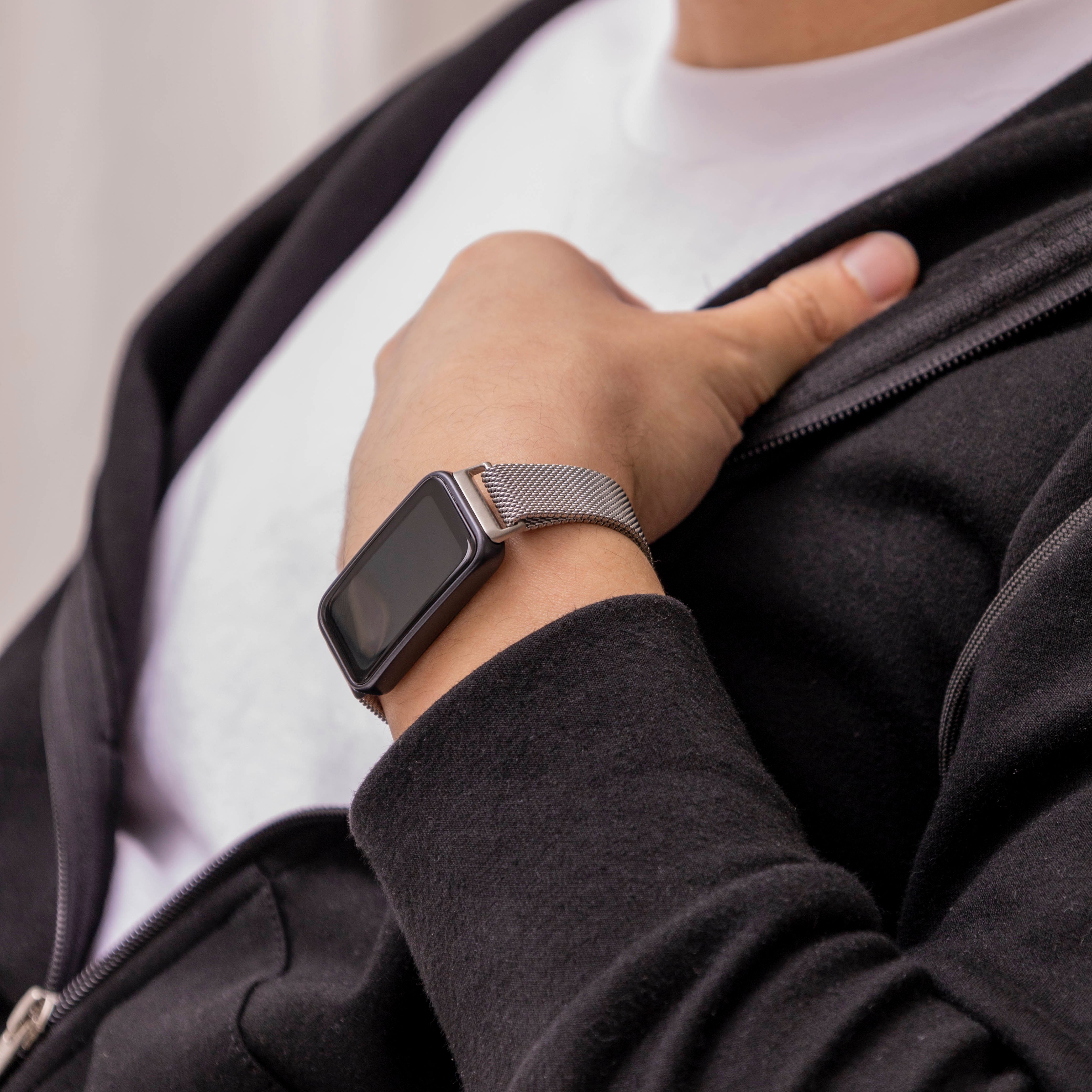 Bracelet Milanais Huawei Band 8 (argent)