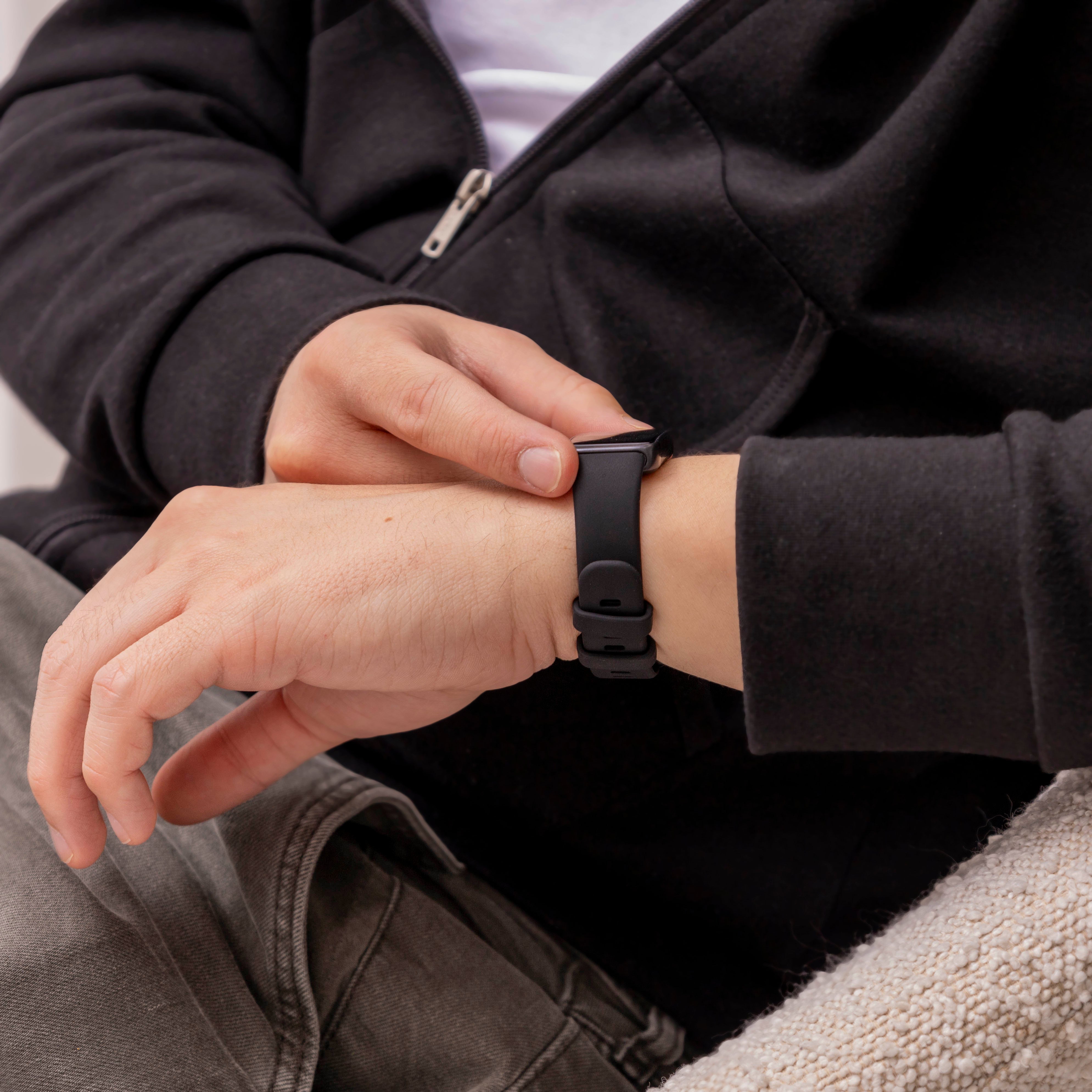 Bracelet silicone classique Huawei Band 9 (noir)