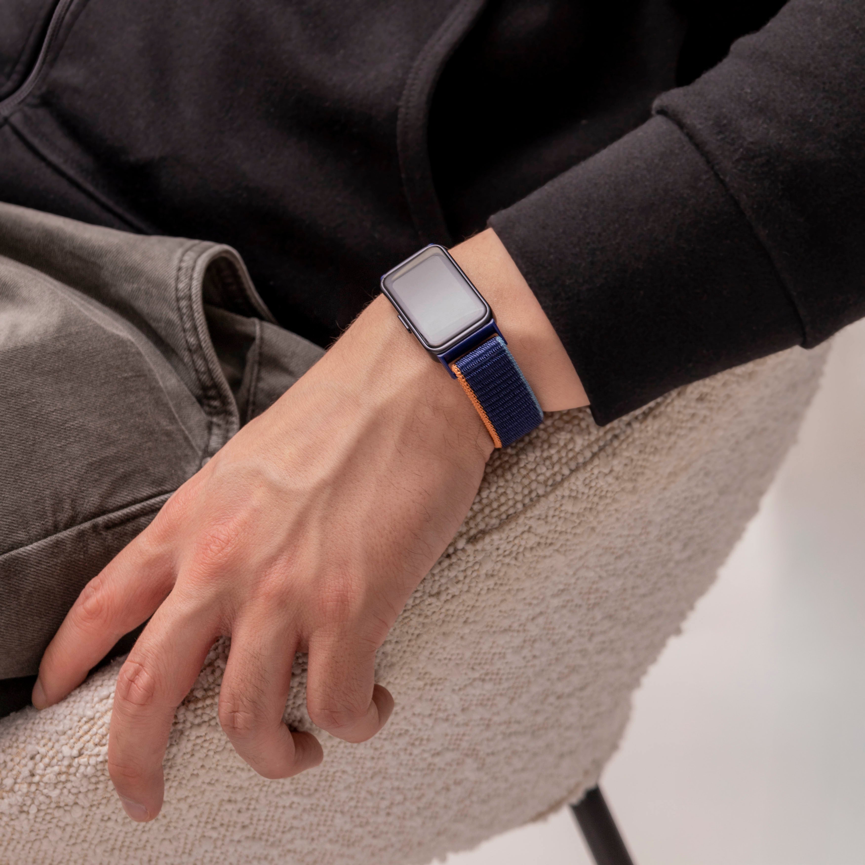 Bracelet nylon Huawei Band 8 (bleu foncé)