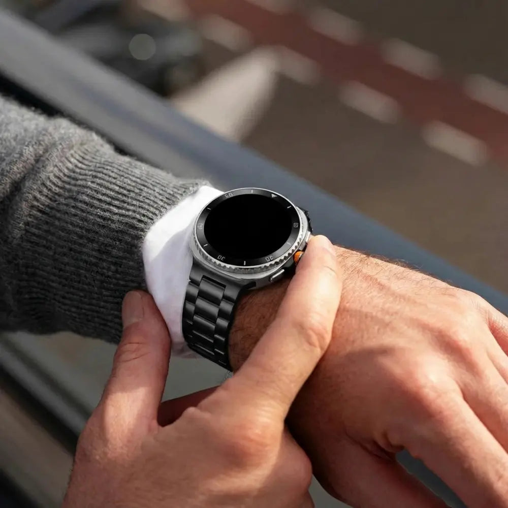 Bracelet acier Samsung Galaxy Watch 8 - 40mm (noir)