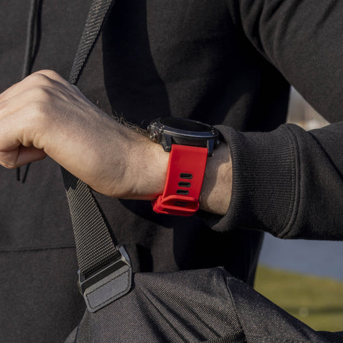Garmin Fenix 8 Pro - 51mm Sport Strap with Buckle (Red/Black)