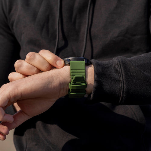 Bracelet silicone Garmin Fenix 3 (vert fonce)