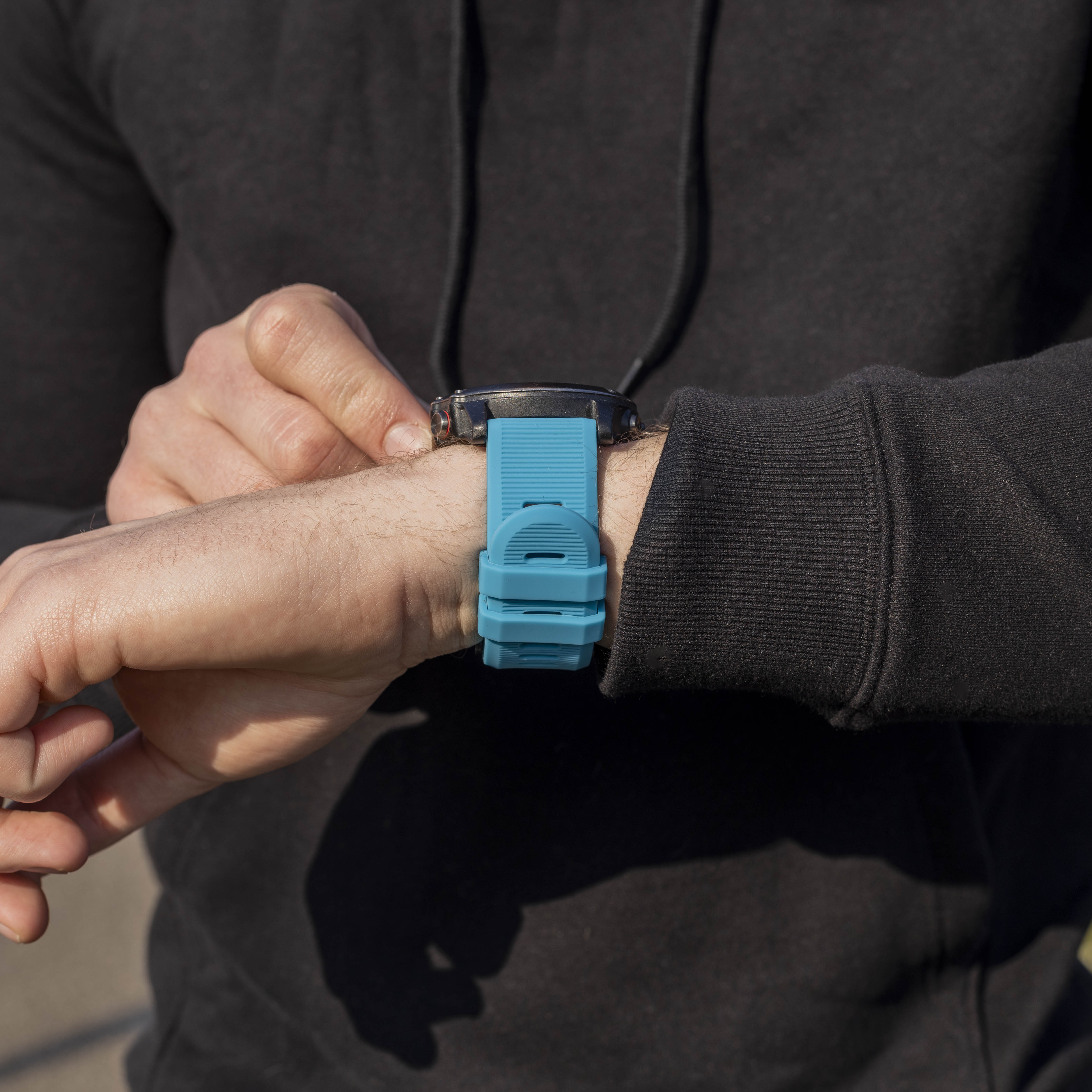 Garmin Enduro 1 / 2 / 3 Silicone Strap (Light Blue)