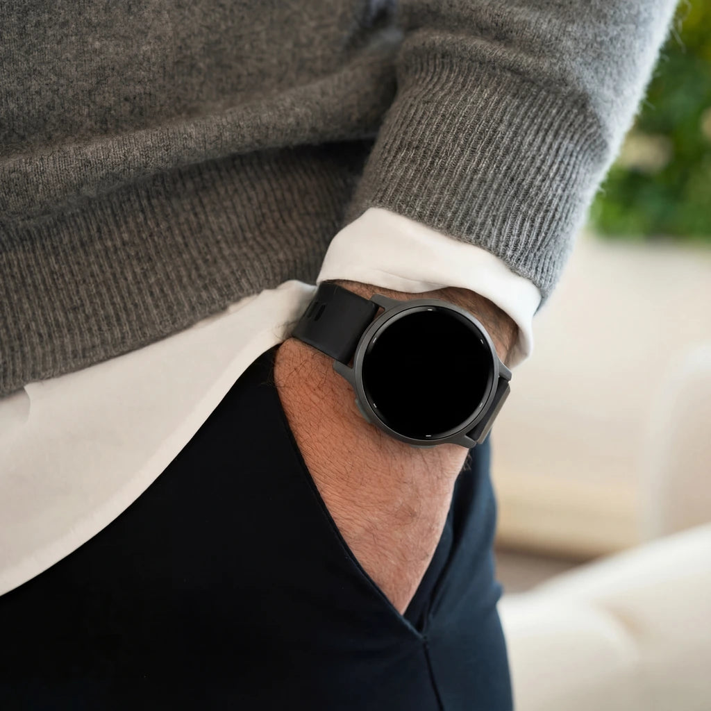 Bracelet silicone classique Coros Pace Pro (noir)