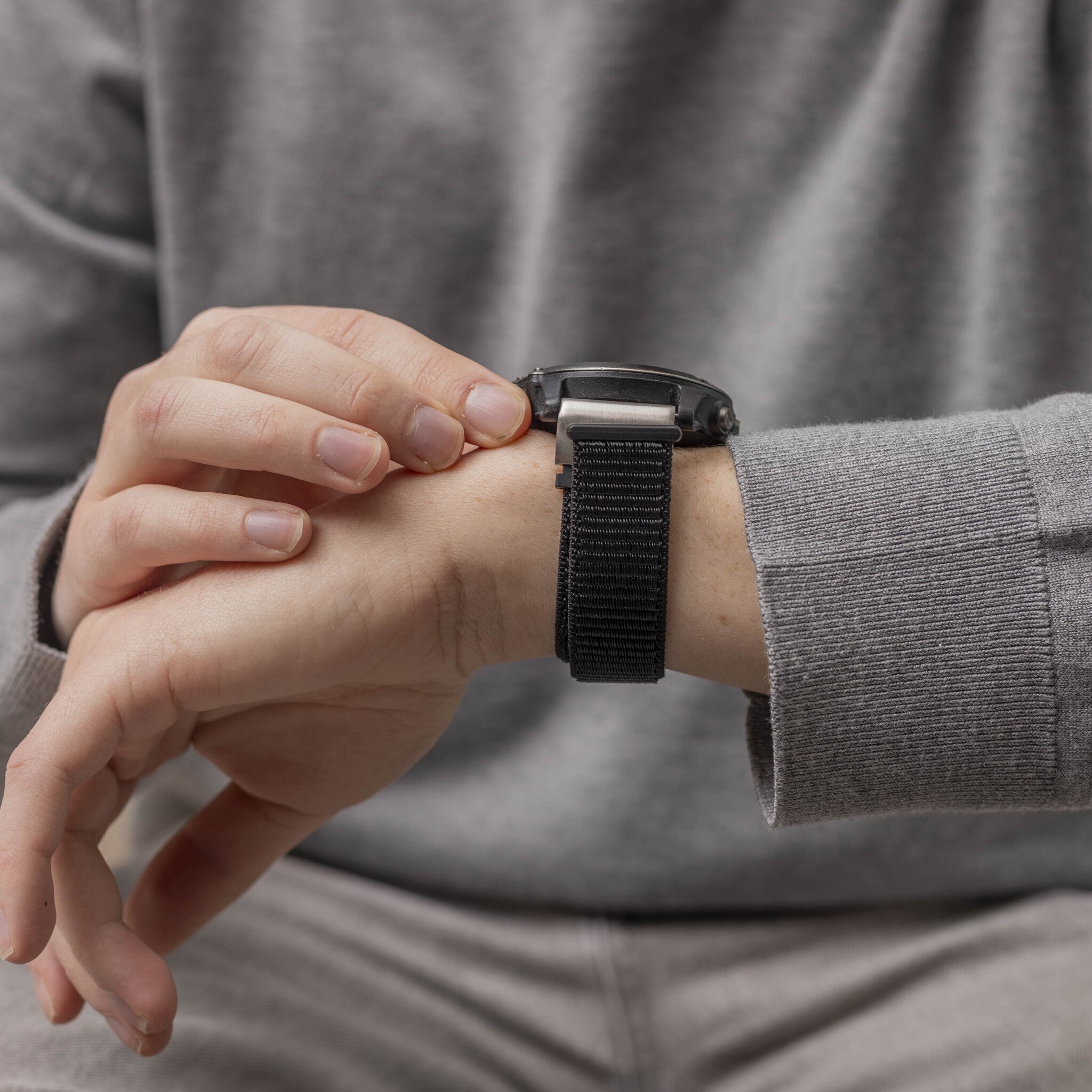 Bracelet nylon Garmin Quatix 8 - 51mm (noir)