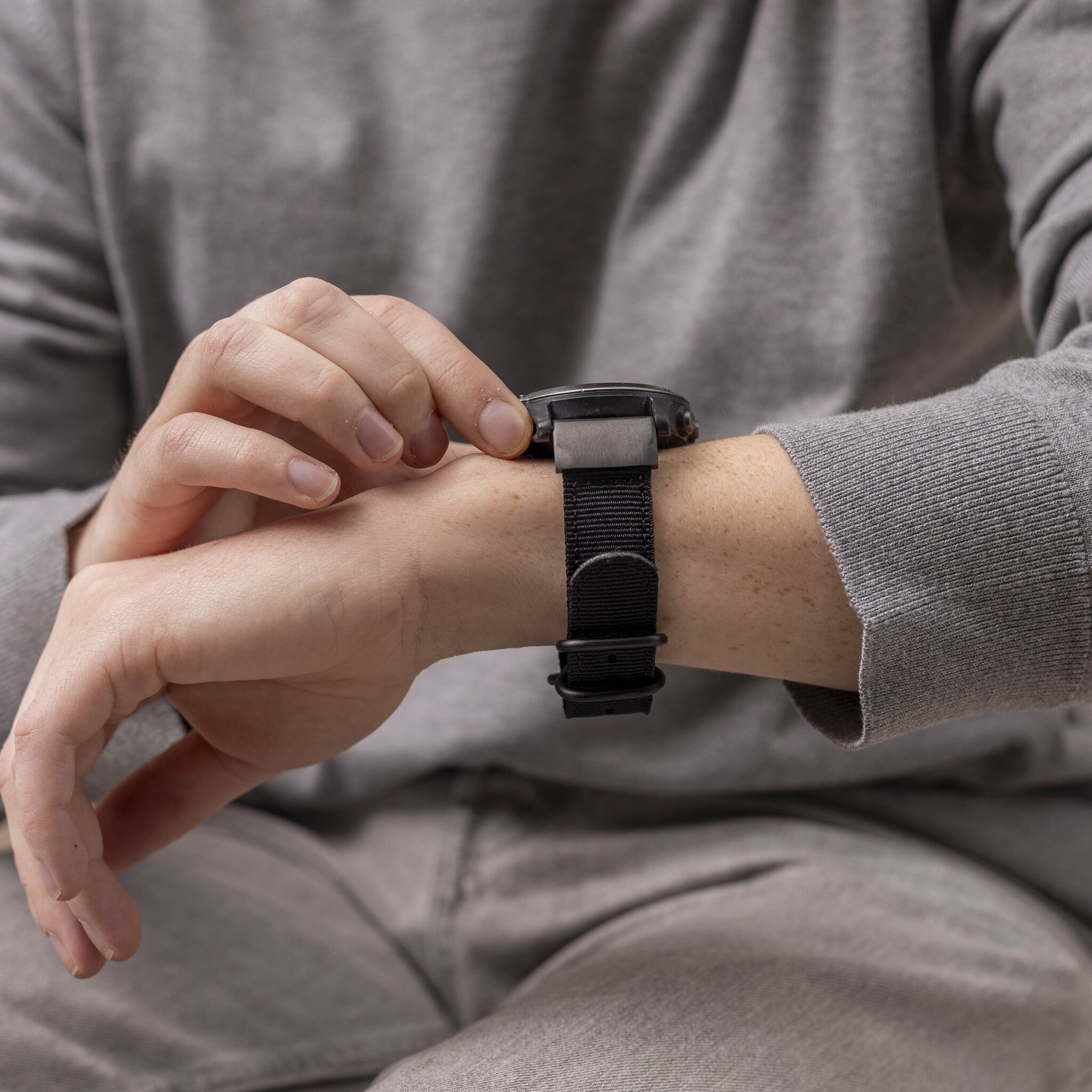 Bracelet nylon à boucle Amazfit T-Rex Ultra 2 (noir)