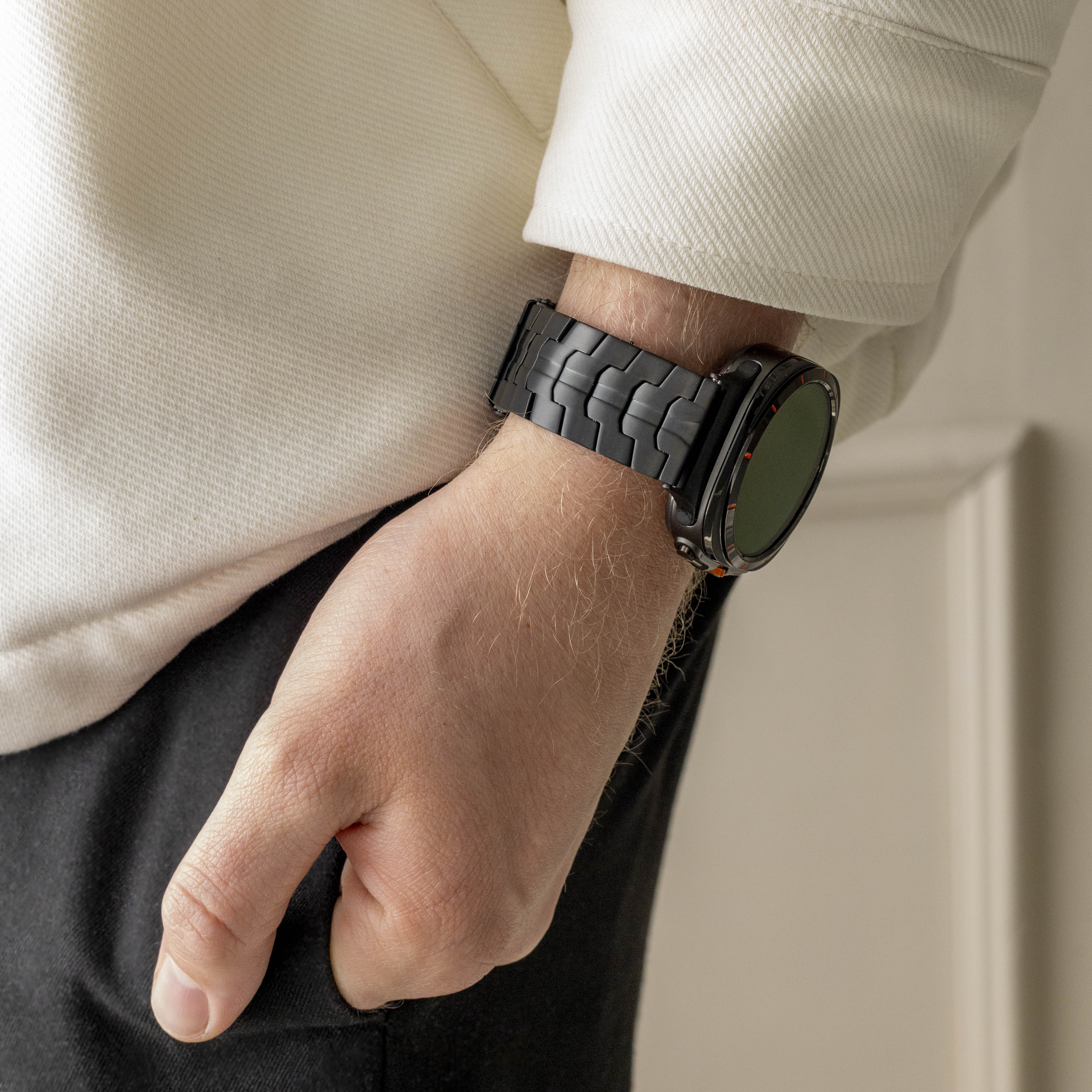 Bandz Bracelet titane 'Iron' Samsung Galaxy Watch Ultra (noir)