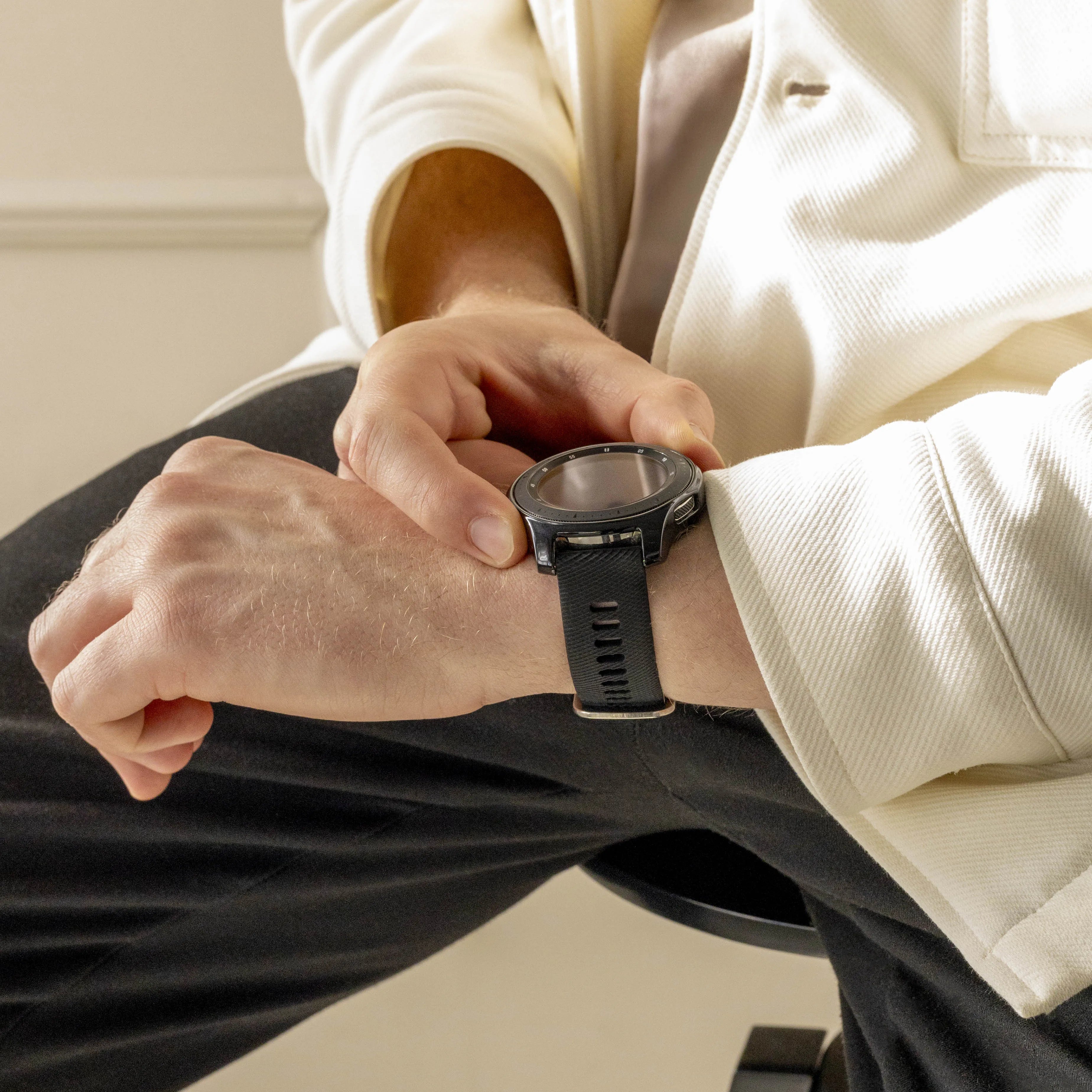 Bracelet silicone Coros Apex 46mm (noir)