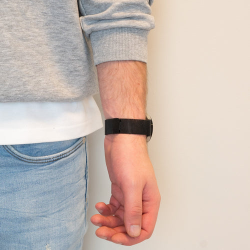 Bandz Samsung Galaxy Watch 5 Pro Milanese Loop Strap (Black)