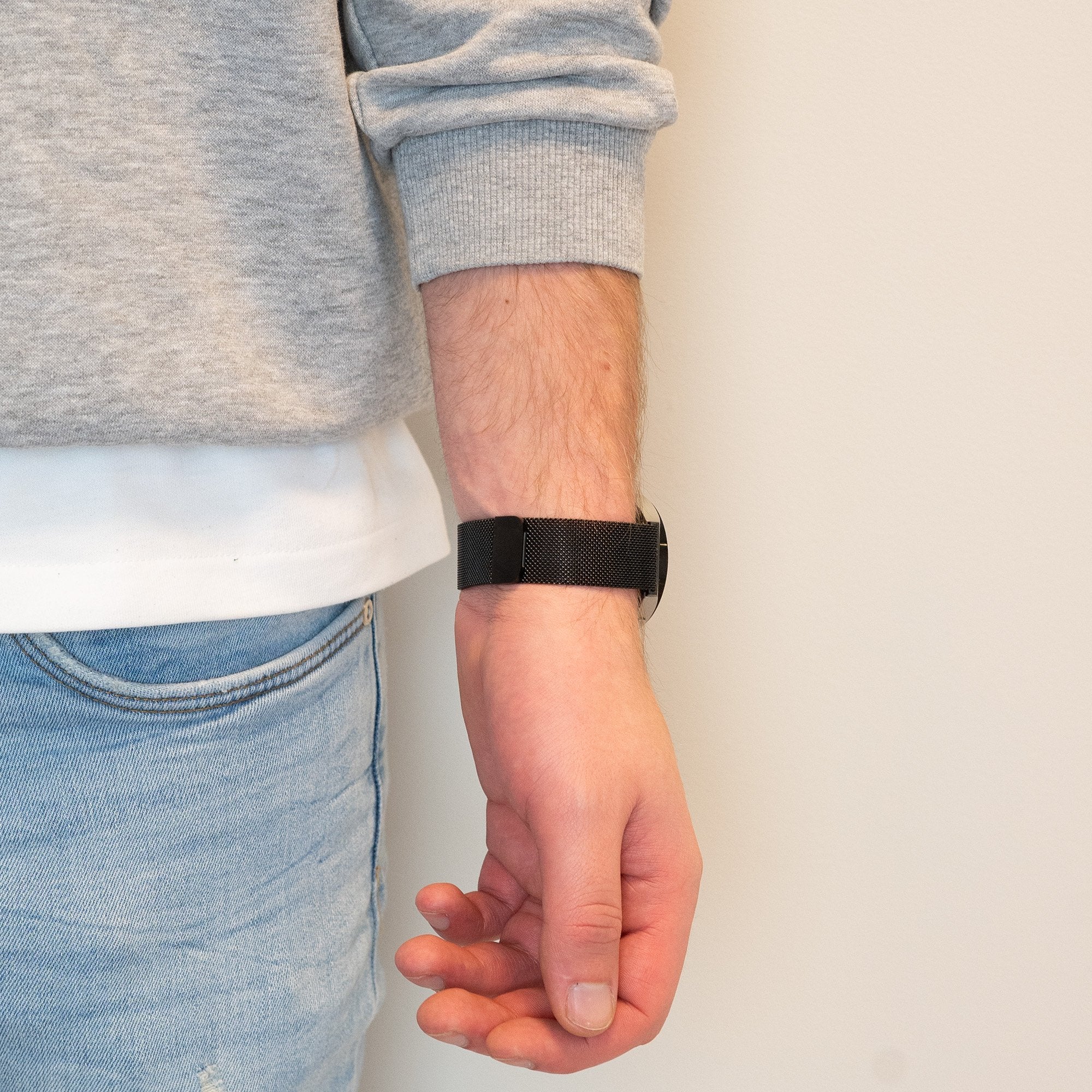 Bandz Bracelet milanaise loop Samsung Galaxy Watch 6 Classic - 43mm (noire)