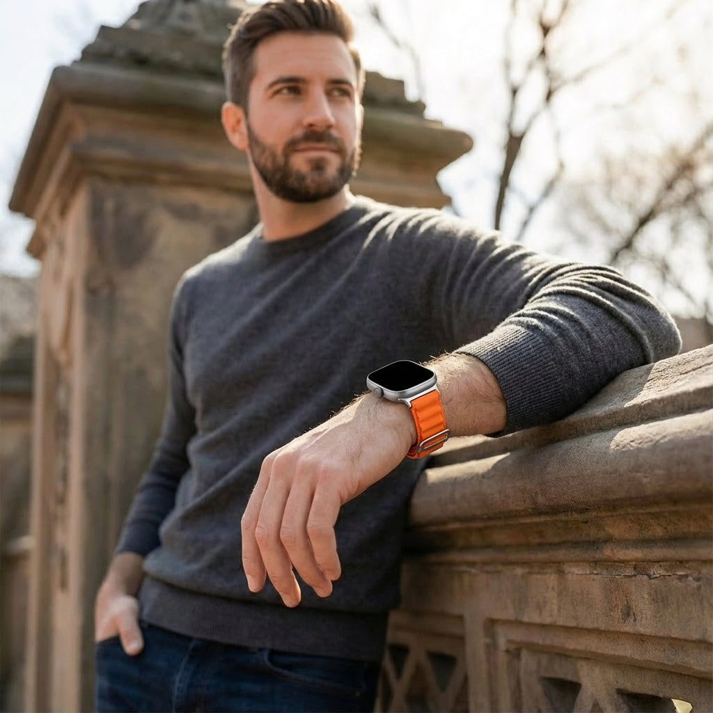 Bracelet nylon Alpine Xiaomi Smart Band 8 Pro (orange)