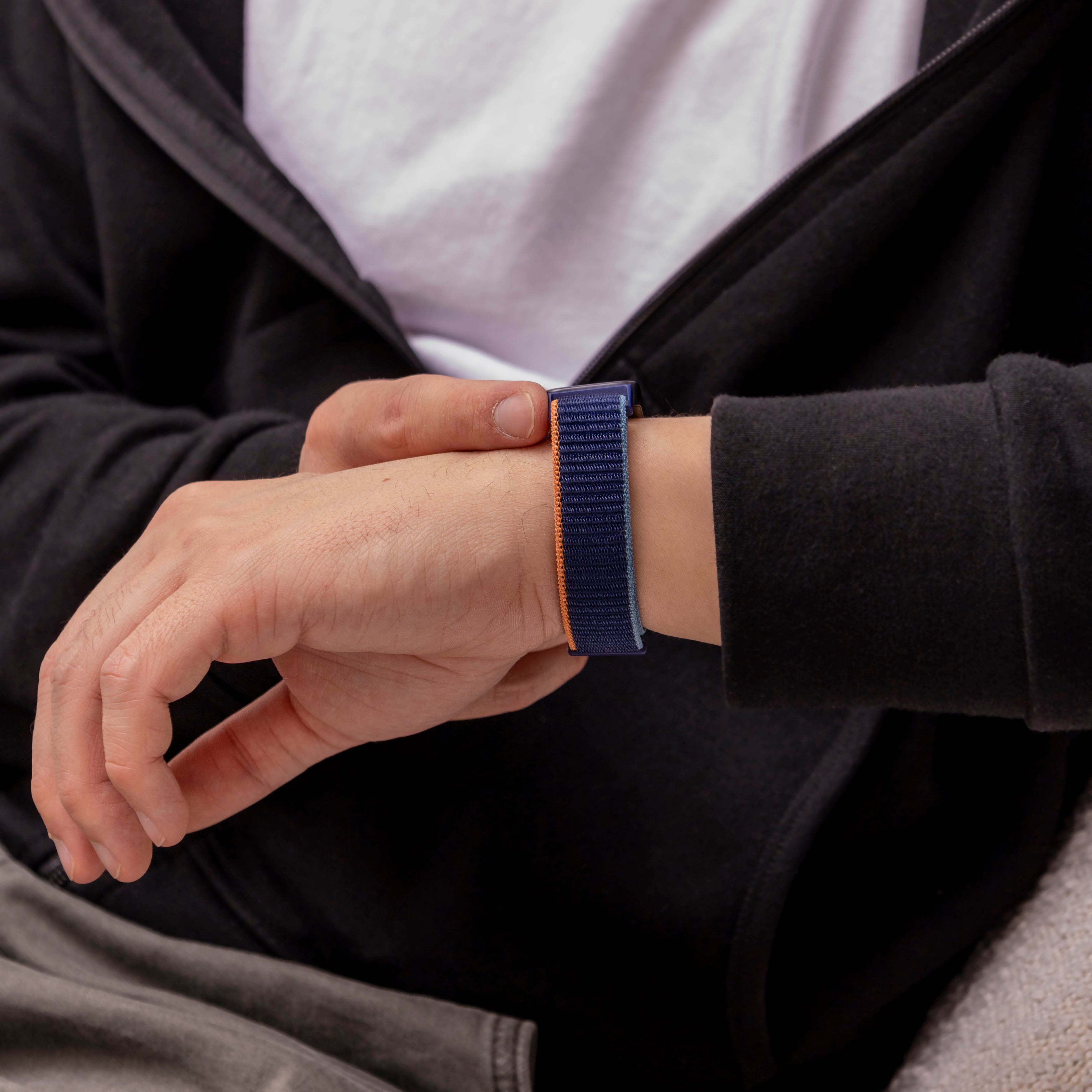 Bracelet nylon Huawei Band 9 (bleu foncé)