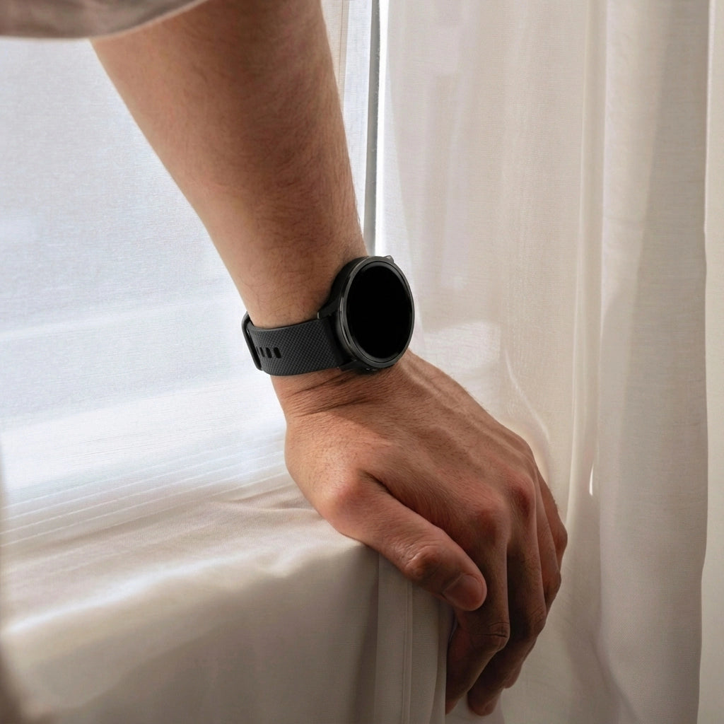 Bandz Bracelet silicone 'Premium' Garmin Venu SQ 2 (noir)